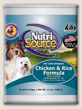 Chicken & Rice Formula Canned Dog Food - Click Image to Close